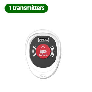 Wireless Caregiver Pager Smart Call Button Transmitter With Receiver Nurse Call Reminder Patient Assistance System For Seniors 1000 Feet Range Rechargeable