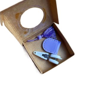 QUESU Protective Cover Art Mini Scissor Portable High Precision Sewing Embroidery Snips Compact with Storage Box Spring Yarn  Sewing Supplies