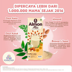 MamaBear Almon Mix Asi Booster / Mama Bear Pelancar Asi Ibu AlmonMix | Pelancar ASI | ASI Booster (Per Kotak/6 Sachet)  | Mama Bear