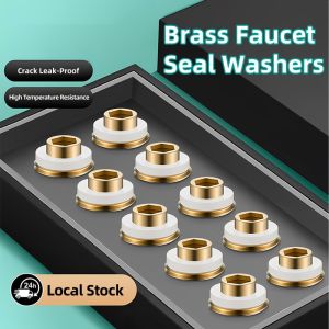 G1/2 Brass and Rubber Anti Leak Gasket for Bathroom Faucets Reusable No White Tape Needed