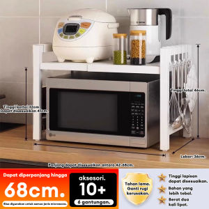 Rak Oven Rak Dapur Microwave Rak Bumbu Rak Panci Rak Besi Serbaguna