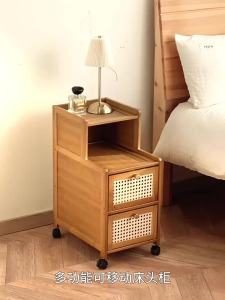 Bed Side Table Bedroom Chest Of Drawers Bedside Table Slim Drawer Bedside Storage Cabinet Solid wood smallsimple modern ultra-narrow gap furniture