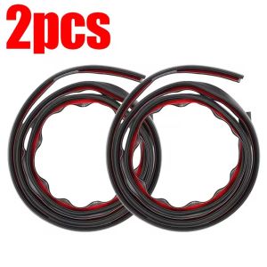 2PCS Car Glass Weatherstrip Sound Proof Noise Insulation Sealing Strip Auto Door Window Anti Rattle Rubber Trim Self Adhesive Sticker