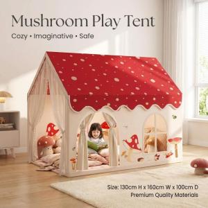 Kids Play Tent Large Kids Tent Play House Large Fairy Playhouse 1.6M Toddler Tent Boys and Girls Castle Tent