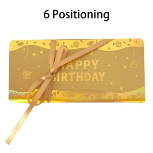 FLYING แบบพับได้ บัตรอวยพรซองแดงวันเกิด ซองจดหมายสีแดงวันเกิด สามมิติ ซองแดงเงินปีใหม่ ใหม่ ช่องใส่การ์ดหลายช่อง บัตรอวยพรซองแดง