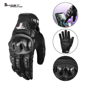 Original Ghost Racing Glove Motorcyle Touch Screen Glove Cycling Riding Glove Protective Glove Sarung Tangan Motor
