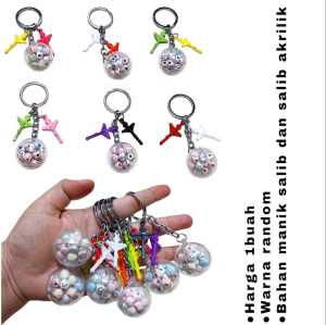 GANTUNGAN KUNCI SALIB AKRILIK LIMITED EDITION KRISTEN DAN KATOLIK