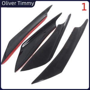 [Oliver Timmy] 4Pcs Carbon Fiber Car Bumper Fin Canard Splitter Diffuser Spoiler Air knife