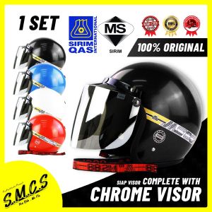 (100%ORI) MS88 HELMET Helmet Siap Visor MS Tali Tulisan Merah Sirim Certified (GREY/PINK/BLUE/RED/BLACK/WHITE) TOPI KELEDAR MS88 头盔 G88 XDOT SGV TOPI MOTOR Murah