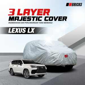 3 Layer Cover Lexus LX Sarung Mobil Outdoor Anti UV & Waterproof BRICKS