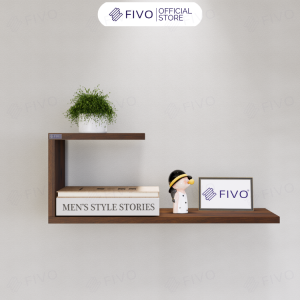 Kệ Gỗ Treo Tường Chữ J FIVO FB42 Gỗ Chống Ẩm Cao Cấp Thiết Kế Âm Tường Đa Dạng Cách Trang Trí Chịu Lực Tốt Giá Rẻ