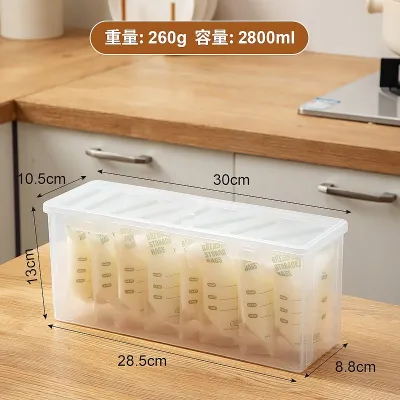 Food Grade Sealed Breast Milk Storage Container - Freezing & Refrigerator Safe Home Organizer