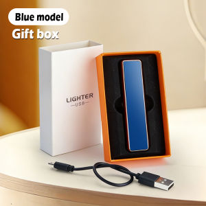 Windproof Silent Tungsten Filament Lighter Slim USB Rechargeable Lighter with Thickened Tungsten Wire Easy to Carry