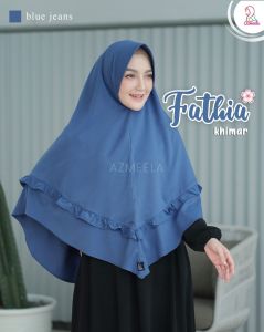 Azmeela Fathia Khimar Instant Aksen Renda