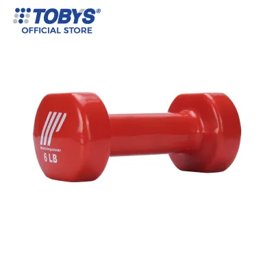 Tobys Sports Muscle Power Vinyl Dumbbell 6 lbs
