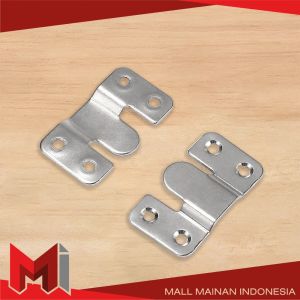 MallMainan-C1250 Bracket Ambalan Plat Besi Gantungan Meja dan Pigura Bingkai Foto Type E / Braket E