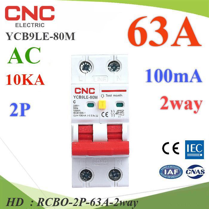 A P Rcbo Ma Ac On Grid L N Residual Current Circuit Breaker Mcb Cnc