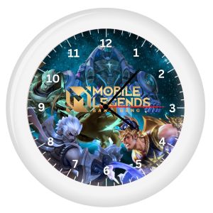 Jam Mobil Legends BESAR - Jam Dinding Karakter Mobil Legend Dekorasi Rumah – DIAMETER 30cm / Jam Dinding Analog Karakter ML Mobil Legend Jam Dinding Quartz