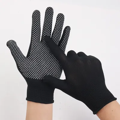 ถุงมือมอเตอร์ไซค์ สีดำ ถุงมือครึ่งนิ้ว กันลื่น Motorcycle Riding Gloves