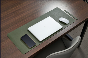 Deskpad da tấm di chuột miếng lót chuột khổ lớn thảm da trải bàn làm việc 60x30cm