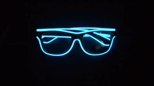LED EL Wire Glasses  Halloween Parade Custom  Glow Party Party Decoration Customer Event & Party Supplies 12*5.5