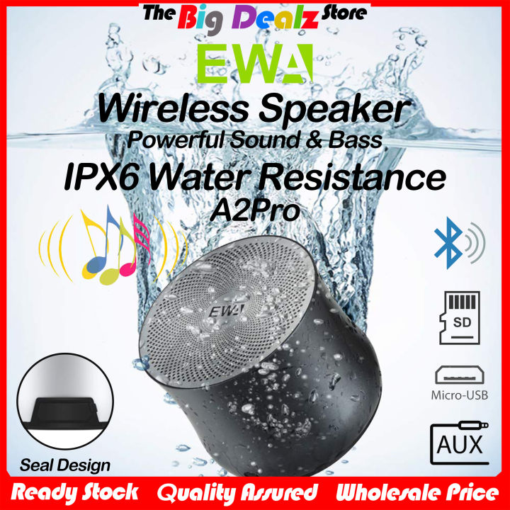 Mini Wireless Speaker EWA A2Pro Metal Rechargeable Waterproof Bluetooth ...