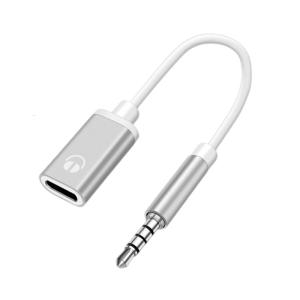 Type C to 3.5mm Plug Converter Earphone Adapter Cable for Clearly Auditory Output in Black Silver Red Optional