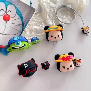 FULL SET 4 IN 1 / SUPER PRESISI / 1 Set Case Cover Pelindung Kepala Charger iPhone 18/20 W dan Pelindung Kabel Charger iPhone