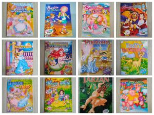 ASSORTED STORY  BOOKS COLORED BIG 16 pages  bedtime  stories  English Tagalog high quality prints