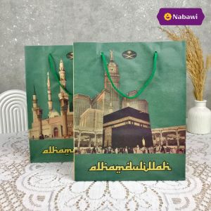 Nabawi Paper Bag Haji Tanggung Gambar Kabah - 1 PCS