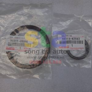 Phớt đầu cơ Toyota 6AR 54x42x6 mã 90311 - 42043. Phớt đuôi cơ Toyota 6AR 105x89x8.5 mã 90311 - 89006