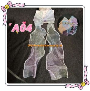 (2IN1)JEPIT RAMBUT PITA DOUBLE KAIN SATIN LIST MUTIARA / JEPITAN PITA DOUBLE / JEPIT PITA SELAYAR / JEPIT PITA DOUBLE SATIN SELAYAR / KEP RAMBUT STYLE KOREA / JJP 8859 / PJT 7355