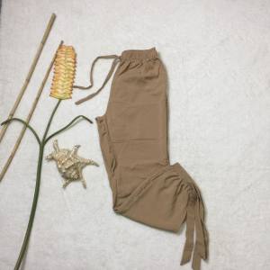 SOFIA REGULAR Womens Trendy Slit Sofia Pants Free size fit to Small up to Medium Cotton Challis Fabric Free size