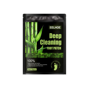 Eelhoe Deep Cleaning Foot Patch Detox Foot Patch Natural Herbal Toxins Cleansing Foot Adhesive Patches Improve Sleep Slimming Anti-Swelling Pads Weight Loss Patch Dispel Dampness Sticker（10pcs/bag）