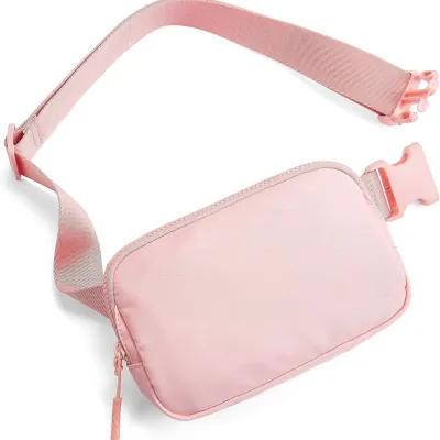 VIVIBAGS #4023 Street fashions unisex as a crossbody bag to belt bag simple * plain designed for activities like running traveling or hiking.