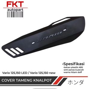 PROMO COVER KNALPOT TAMENG PELINDUNG TUTUP KNALPOT SEMUA MOTOR VARIO BISA PAKAI VARIO OLD DAN NEW - ANTI PECAH