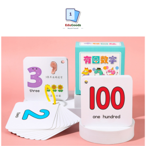 Flashcard Số Đếm 108 Thẻ Tiếng Anh - Trung 1-100 Giúp Bé Học Nhận Biết & Từ Vựng Qua Hình Ảnh