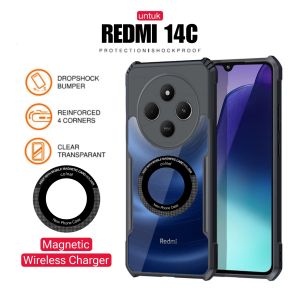 Case Redmi 14C | Poco C75 Case Magnetic Fusion Magsafe Wireless Charging