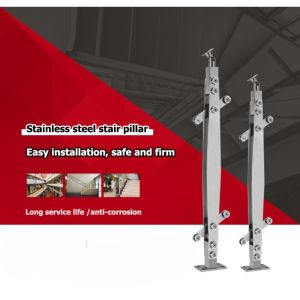 Stainless Steel Glass Railing Post Glass Balustrade Railing Post Staircase Handrail Balusters