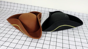 Thuyền Trưởng Cướp biển Mũ tai bèo thanh lịch tricorn hat mềm vải ấm mũ nón cho chủ đề bên và Masquerade tổ chức sự kiện trang phục