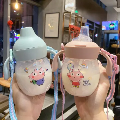 AMEERAOFFICIALSTORE - BOTOL MINUM ANAK DOT / BOTOL MINUM BAYI GAGANG 340ML AZ 0103