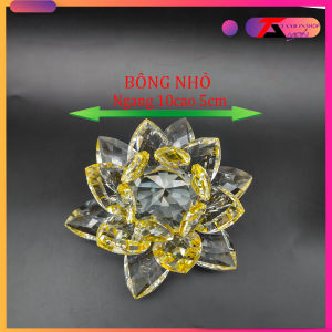 Bông sen pha lê cao cấp dùng để trang trí hoa sen đẹp chạm khắc tỉ mỹ