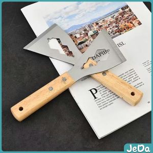 JeDa เกรียงสแตนเลส ด้ามไม้ แข็งแรง 1 ชิ้น scraper knife
