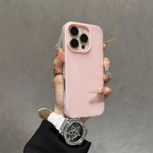 Phone Case For IPhone 11 15 16 14 12 13 17 Air PRO MAX XR XS 7 8 6 6S 11 12 13 14 15 16 17 Plus Casing IPhone 11PRO 12PRO 13PRO 11PROMAX 13PROMAX 15PROMX Pink Blue 2 in1 Jelly Can Place Cards TPU Soft Case Cover GDK0000