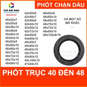 Phốt Phớt chặn dầu nhớt OEM trục 40-49 đủ size 40x52 40x55 40x60 40x62 40x68 40x72 40x75 42x62 42x65 42x72 44x60 44x65 45x62 45x64 45x65 45x72 45x80 48x62 48x72