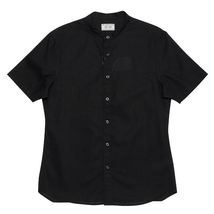 GIORDANO Men's Cotton Linen Chinese Collar Shirt (01043204) - 10 ...