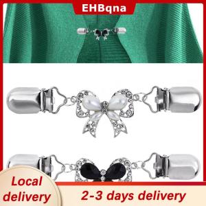 [COD]  HOT SALE Ship within 24 hours Fashion Bow Cardigan Sweater Blouse Pin Shawl Brooch Clips Duck Scarf Clasps