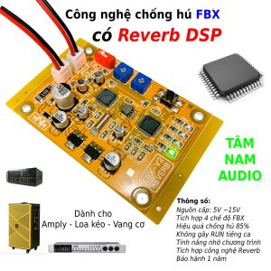 Hộp Chống Hú Reverb V3 Tâm Nam | Bộ Chống Hú Mic Đa Năng V3 - Mạch Rời & Hộp Nhôm 2026 - Cắt Rít 99%