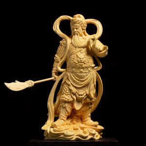 รูปปั้น Gavin Vedas Door Buddhas-เครื่องประดับกวนอูการแกะสลักไม้กวนอูสวยงามเป็นสัญลักษณ์ของความแข็งแกร่งการป้องกันและความยุติธรรมเหมาะสำหรับตกแต่งบ้านหรือวัดชิ้นส่วนฮวงจุ้ยในอุดมคติสำหรับการป้องกันทางจิตวิญญาณและความสามัคคี