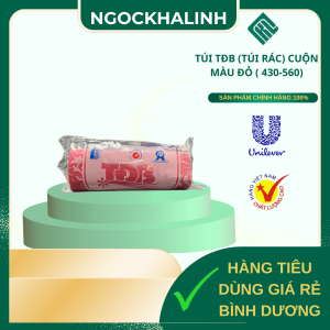 TÚI TĐB (túi rác) CUỘN MÀU ĐỎ ( 430*560)